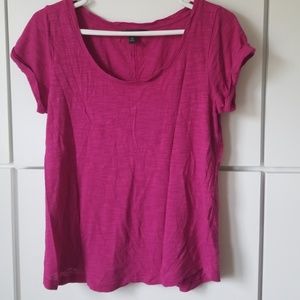 Two Banana Republic T shirts - baby blue and pink